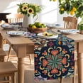 thumbnail image 3 of Turkish Flower Table Runner, Vintage Abstract Kitchen Table Runners Dress Scarves for Table Decorations Party/Restaurant/Indoor Outdoor Use, 13x108in, 3 of 9