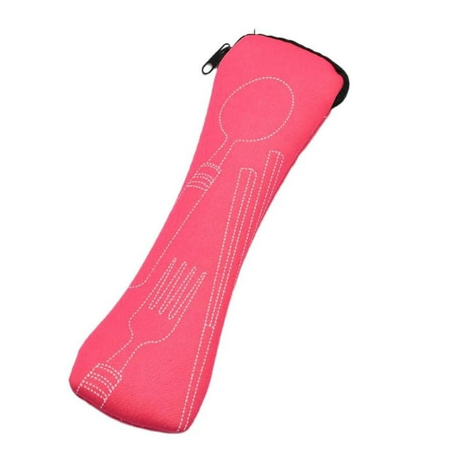 Tableware Storage Bag Organizers Backpack Insert Camping Cutlery Pouch Reusable Cutlery Bag Fork Storage Bag Camping Kitchenware Pouch
