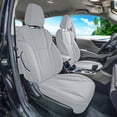 thumbnail image 2 of For Subaru Forester 2019-2024 FH Group Custom Fit Car Seat Covers for Truck Van SUV Sedan - Neoprene Solid Gray Front Seats, 2 of 5