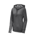 thumbnail image 3 of Sport-Tek Women's Tri-Blend Wicking Fleece Hoodie, Dark Grey Heather, XXX-Large, 3 of 4
