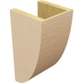 thumbnail image 5 of 7"W x 7"D x 14"H Wide Durham Rough Cedar Woodgrain TimberThane Corbel, Primed Tan, 5 of 6