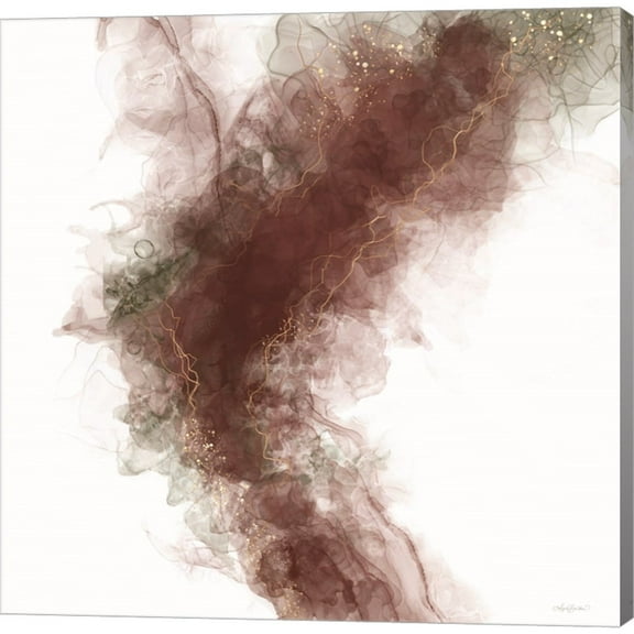 Great Art Now Waves of Wine Abstract by Angela Bawden, Canvas Wall Art, 20W x 20H