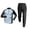 Light Blue@GC@, variant on Mens Workout Outfits Patchwork Color Long Sleeve Running T-Shirts Pant Set for Men Breathable Summer Tracksuit