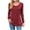 Wine, variant on Lenpel Women's Tunic Tops Dressy Long Sleeve Crew Neck Pleated Front Business Casual T Shirts Loose Tee Blouses(Green,X-Large)