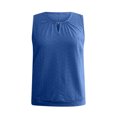thumbnail image 5 of Alkepwun Tank Top for Women Eyelet Keyhole V Neck Sleeveless Shirt Summer Casual Business Work Shirt Blouse Cute Tops Banded Bottom, 5 of 5