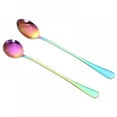 thumbnail image 4 of Long Handle Spoon, Coffee Stirrers, Ice Tea Spoon, Premium Stainless Steel Iced Teaspoon for Mothers Milks Tea Mixing Cocktail Stirring Coffee Milkshake Cold Drink, 4 of 10