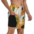 thumbnail image 2 of Balery Sunflower 5 Bañador para hombre, shorts de playa de secado rápido con entrepierna y forro de compresión-Small, 2 of 6