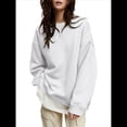 thumbnail image 2 of Sudadera de Mujer con Cuello Redondo de Gran Tamaño Y2K, Suéter de Moda de Otoño e Invierno, Jersey. L, 2 of 10