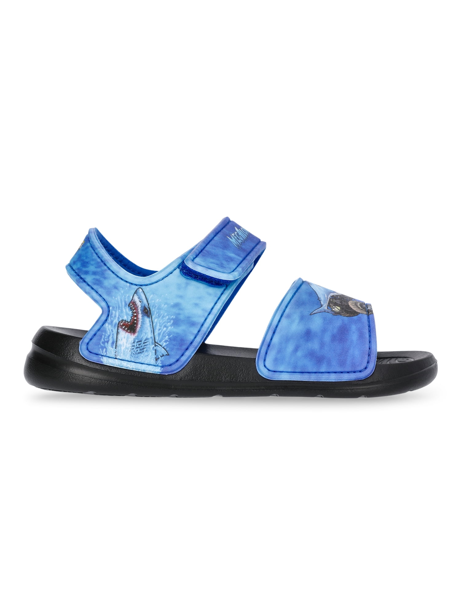 Monster Jam Megalodon Toddler Boys Single Strap Sandals