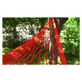 thumbnail image 4 of 9 Strand Nylon Rope Hammock, Portable Camping Leisure Mesh Hammock (Red), 4 of 5