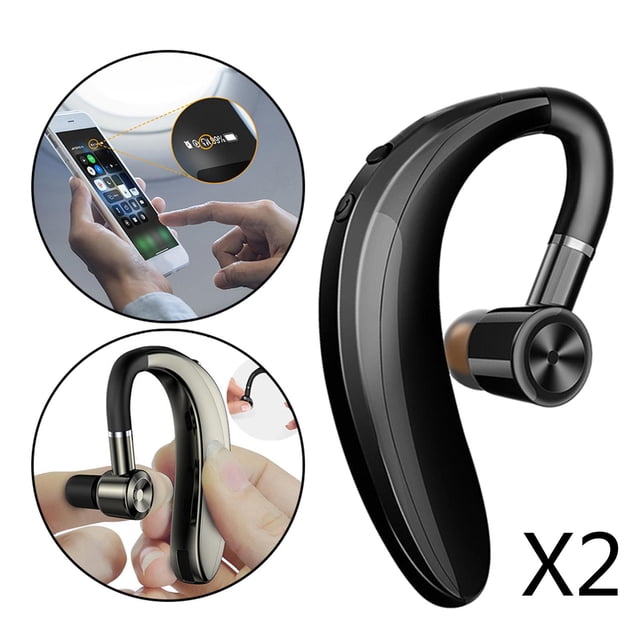 2x Auriculares Auriculares Auriculares Auriculares con micrófono incorporado Hugo Auricular Bluetooth