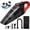Cordless Red, variant on AstroAI 2-in-1 Car Vacuum Cleaner Tire Inflator, Multifunction Handheld Vacuum Air Compressor 12V DC, with Digital Display LED Light, Multi Attachments for Car Interior Detailing & Air Pump