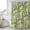 Yellow, variant on Red Boho Botanical Shower Curtain, Waterproof Shower Curtains for Bathroom, Southwestern Retro Leaves Ethnic Tribal Washable Fabric Bathtub Curtain Set Bath Decor with 12 Hooks 48"x72"