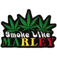 thumbnail image 1 of Bob Marley Patch Thermocollant Tissé Effet Fumée, 1 of 2