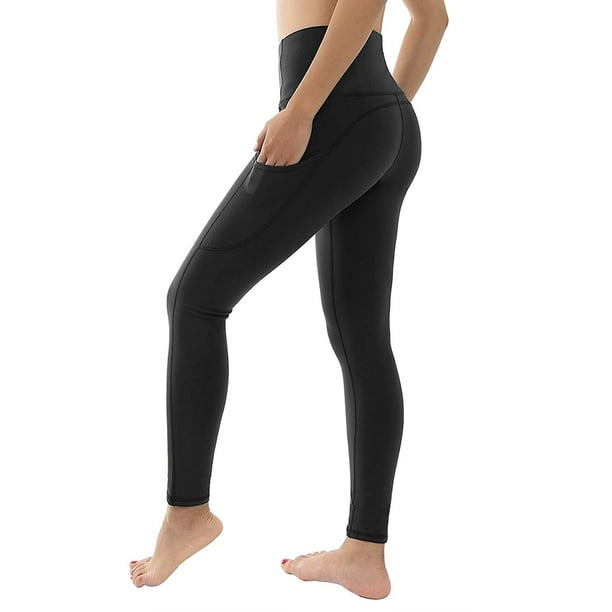 High Waist Yoga Leggings with 3 Pockets Tummy Control Workout Running Yoga  Pants for Women 