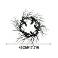 thumbnail image 3 of sruoe Halloween Decorations, Halloween Wreaths for Front Door, Artificial Wreaths, Indoor Outdoor Halloween Decor, Halloween Wreaths for Front Door, Halloween Simulation Bats Wreath, 3 of 5