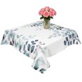 thumbnail image 2 of Green Blue Eucalyptus Leaves Table Cloth Waterproof Tablecloths, Summer Botanical Weeping Tablecloth Dining Table Cover for Kitchen Party Tabletop Outdoor, Square Tablecloth 54x54 Inch, 2 of 9
