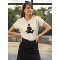 thumbnail image 2 of Yoga Silhouette      T-Shirt Women -Image by Shutterstock, Female Large, 2 of 4