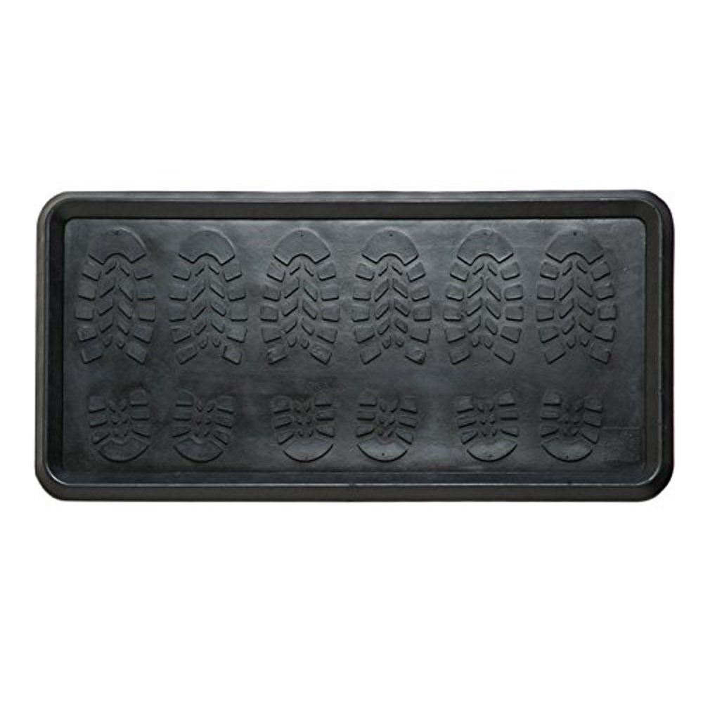 Rubber Boot Tray with Footprints