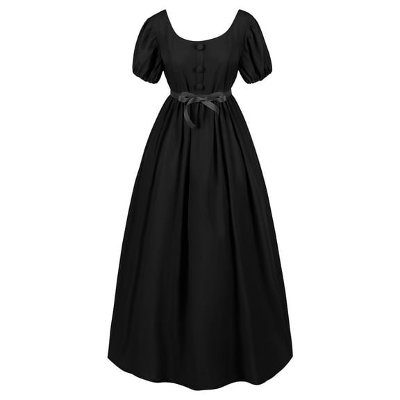 Kiplyki Gothic Wholesale Dress for Women Short Sleeve Round Neck Solid Comfy Cold Shoulder Ladies