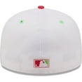 thumbnail image 4 of Men's New Era White/Coral Toronto Blue Jays 1992 World Series Strawberry Lolli 59FIFTY Fitted Hat, 4 of 6