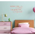 thumbnail image 2 of Because I Have A Sister, Always A Friend Vinyl Lettering Art Family Wall Sticker Decals Home Decor Quote 23x14-Inch Coral, 2 of 5