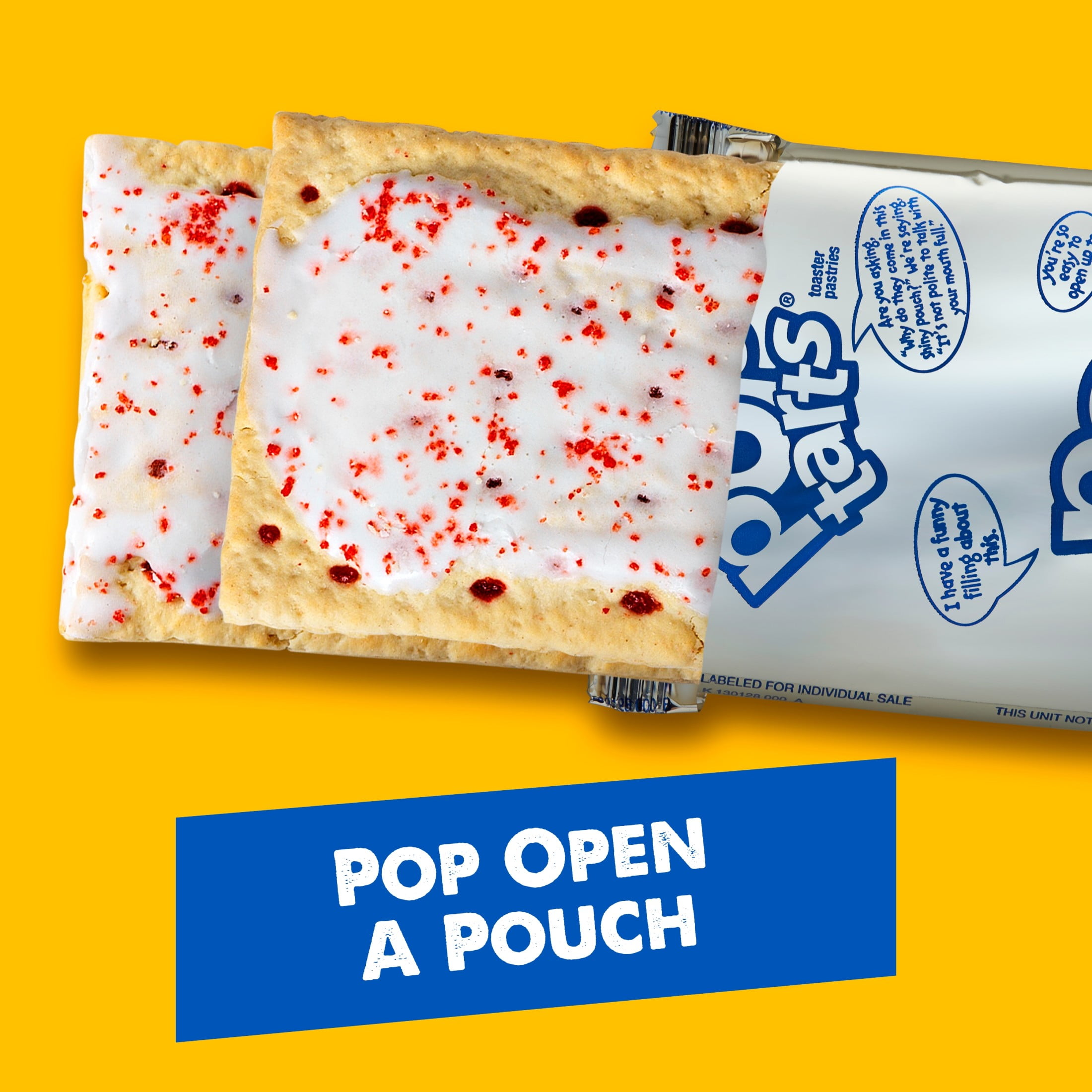 (8 pack) Pop-Tarts Frosted Raspberry Toaster Pastries, Breakfast Foods, Shelf-Stable, 27 oz (16 Count)