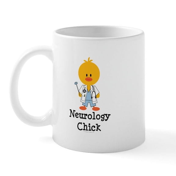 CafePress - Neurology Chick Mug - 11 oz Ceramic Mug - Novelty Coffee Tea Cup