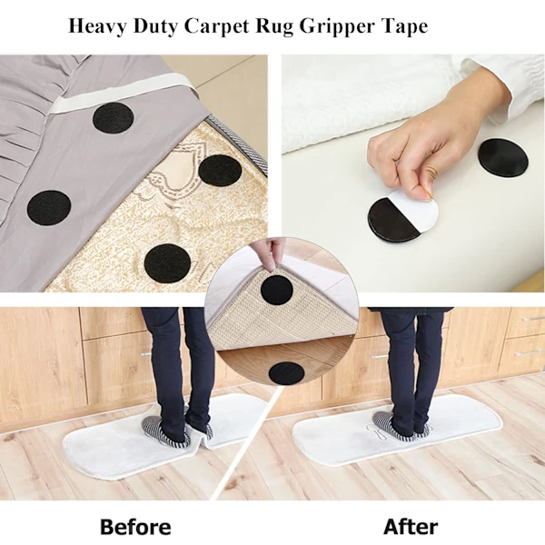 (12-pack, round 50 mm) heavy duty self-adhesive Velcro dots