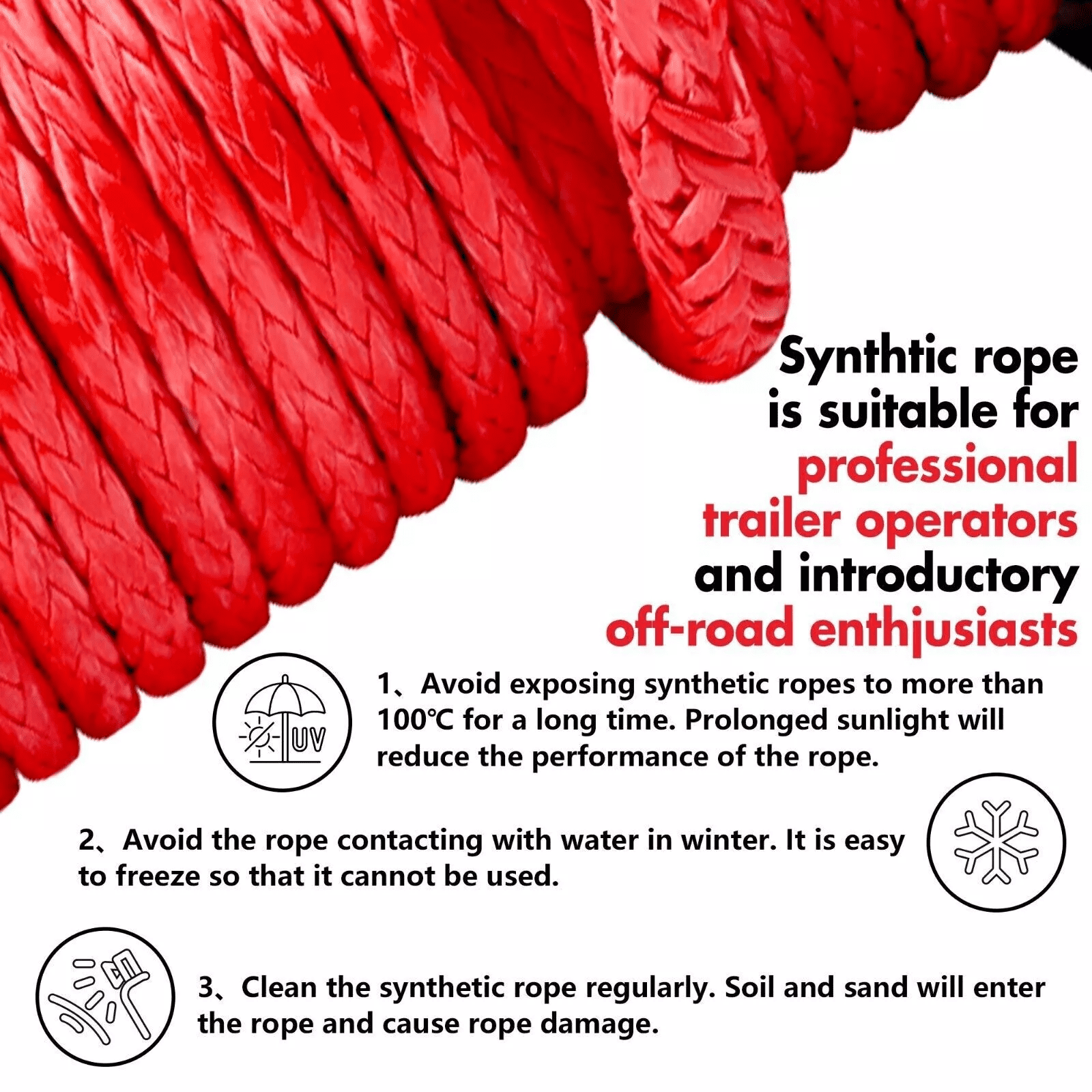 X-BULL 14500LB 12V Electric Winch with Synthetic Rope 2 in 1 Remote Wireless Wired for Jeep Truck Off Road