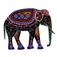 thumbnail image 2 of Ethnic Elephant Wall Decal by Wallmonkeys Peel and Stick Graphic (18 in W x 15 in H) WM218146, 2 of 4