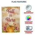 thumbnail image 5 of America Forever Fall is Here Garden Flag, 12.5 x 18 inches Double Sided, Autumn Pumpkin Garden Flag, Pumpkins Harvest, Fall Foliage, Fall Leaves Outdoor Seasonal Flags for Yard, Lawn, Garden Decor, 5 of 5