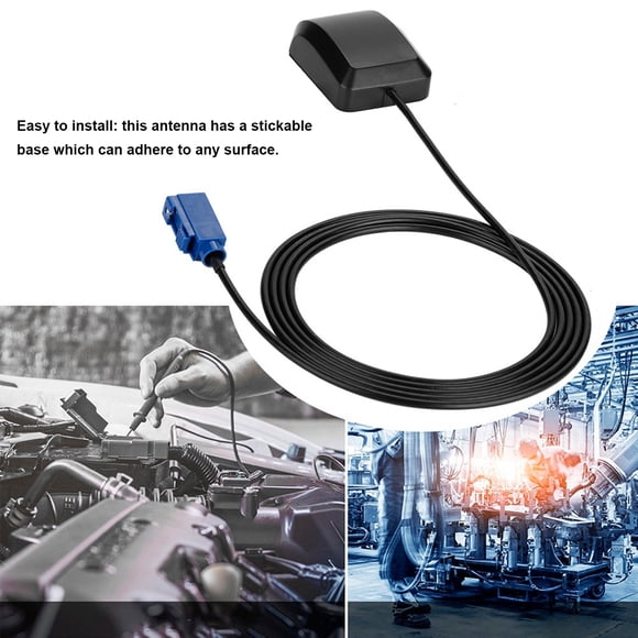 Antenne GPS pour Voiture, Adaptateur Universel d'Antenne 1,5 M/59,1 Po RG174 avec Base, RG174 3 V-5 V Fraka Adaptateur Aérien Universel GPS