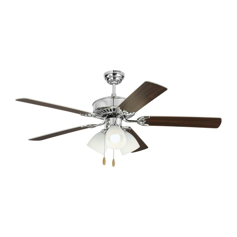 52 ''Modern 5-Blade Silent Smart Ceiling Fan With LED Lights And Remote Control, 3 Levels Of