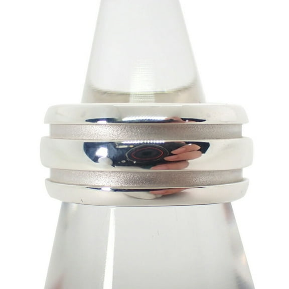 Pre-Owned TIFFANY 925 Double Line Ring, Size 10, j17-5