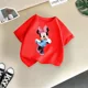 thumbnail image 3 of Bonita camiseta informal de Disney Minnie para niños, camiseta de moda urbana de verano para niñas, camiseta de cuello redondo para niños, camisetas deportivas para niños al aire libre, 3 of 5