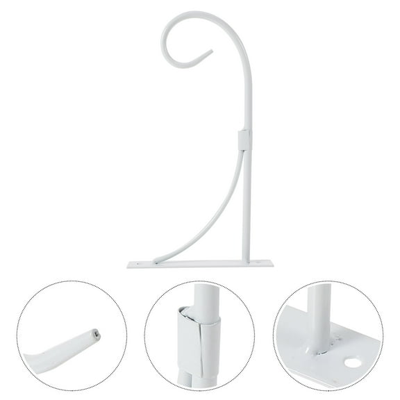 Worgeous  Wall Hanging Flower Basket Plant Hangers Indoor Bracket Hook Pot White