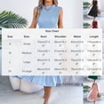 thumbnail image 3 of Women's Elegant Midi Tiered Dress Sleeveless Mock Neck Smocked Bodice High Waisted A-Line Swing Dress Flowy Lightweight Flattering Dress for Wedding Guest Party Date, 3 of 8