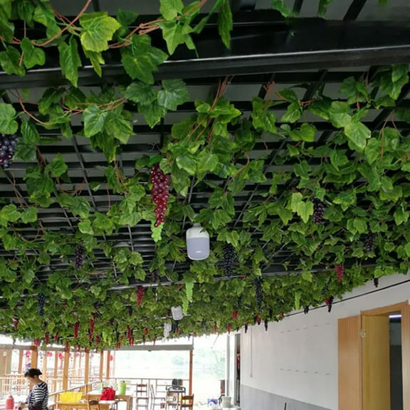 LOLIPPYY 12Pcs Party Decor Green Artificial Plant Vine Simulation Rattan for Indoor and Outdoor Use