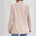 thumbnail image 5 of Ashirexll Blazers for Women Solid Color Slim Lapel Small Suit Cardigan Jacket Womens Blazers Dressy Casual Khaki M, 5 of 6