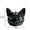 Black, variant on Tabletop Figurine,Three Eyed Cat Resin Flameless LED Candle With Dual Day Night Display Effect,Mantel Shelf Statue Used For Witchcraft Halloween Indoor Layout(Black)