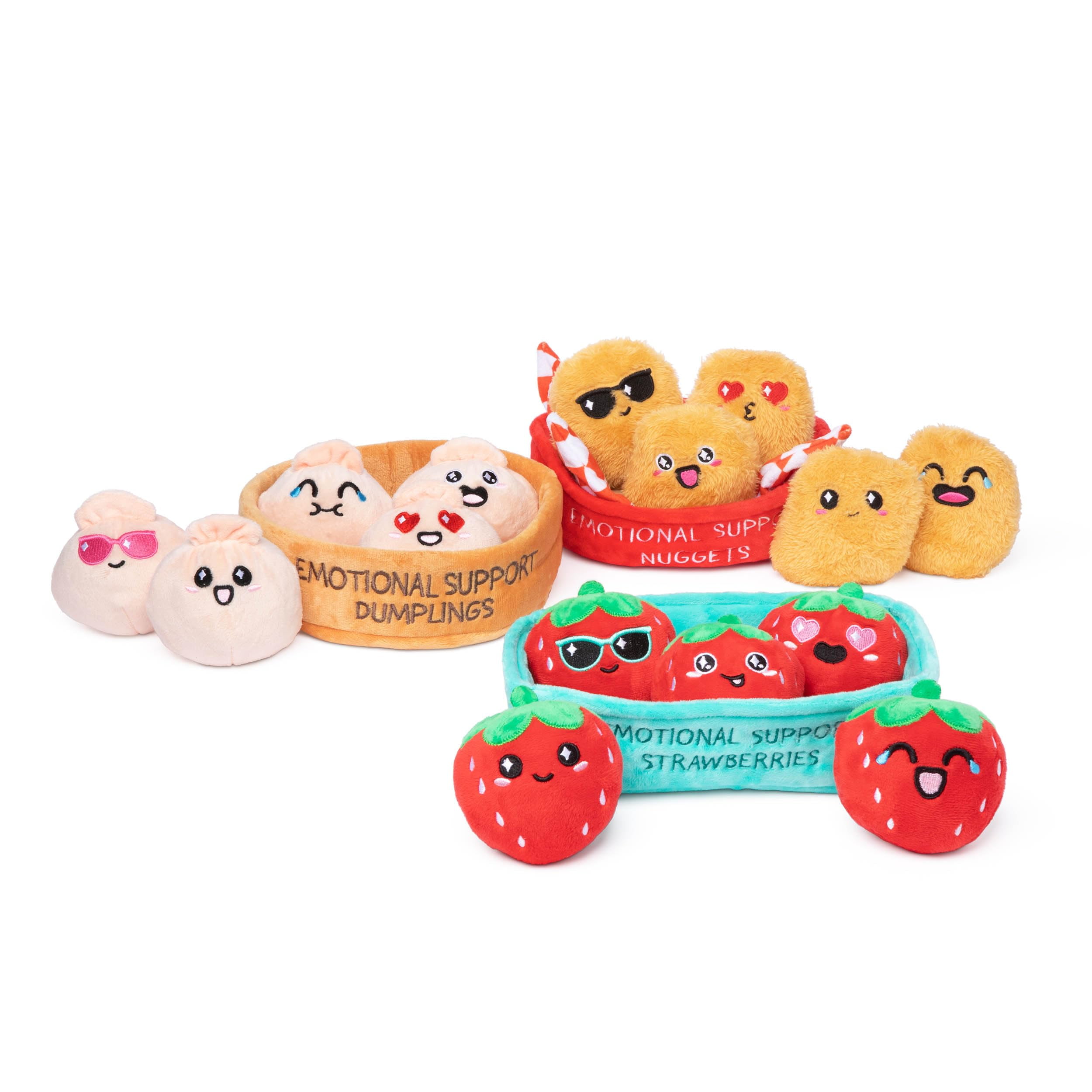 Emotional Support Strawberries Plush Set What Do You Meme - ToyWiz