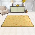 thumbnail image 3 of Yellow Stars Pattern Soft Polyester Area Rug 31''x20'', Non Slip, Memory Foam, Water Absorbent, 3 of 7