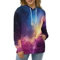 thumbnail image 4 of Galaxy Nebula Dream 3d Sweatshirts Hoodie Fashion Casual Personality Men's Women Street Hoodie Pullovers Long Sleeve Comfortable Top, 4 of 6