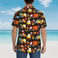 thumbnail image 4 of Pofeuu Construction Truck Print Hawaiian Shirt for Men Sleeves Casual Button Down Summer Beach Dress Shirts T-Shirts,XX-Large, 4 of 7