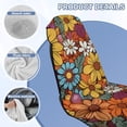 thumbnail image 4 of FOR U DESIGNS Floral Print Car Seat Towel Covers Portable Washable Car Towel Seat Cover with Seat Absorption Athletic Outdoor Sport Running Towel, 4 of 7
