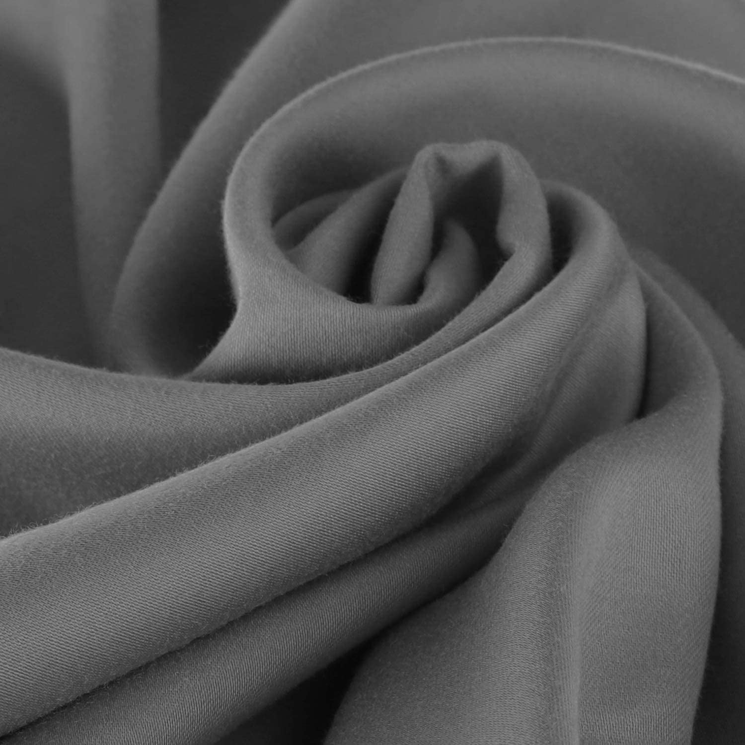 Nestl 1000 Thread Count Premium Cotton Blend 6 Piece Duvet Cover Set, Includes Duvet Cover, Deep Pocket Fitted Sheet, 2 Pillowcases, 2 Pillow Shams - Lightweight, hypoallergenic - Queen, Charcoal Gray
