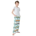 thumbnail image 4 of FORMRS Kids Pajama Pants with Pockets Size 6-8Y Boys Lounge Sleep Bottoms, Cartoon Train Pattern, 4 of 8