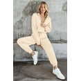 thumbnail image 3 of PRETTYGARDEN Women's 2 Piece Sweater Set Pullover Zip Up Sweatshirt Jogger Sweatpants Tracksuit Casual Outfit, 3 of 6