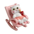 thumbnail image 2 of Escultura de estatua de animales creative hojas de regalo artesanías de regalo de escritorio adorno de silla de escritorio para una fiesta de gabinete Forma de gato, 2 of 8